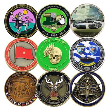 Liejimo 3D tuščia emalio suvenyrinė moneta