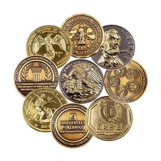 Naujųjų metų suvenyrinė auksinė Buffalo moneta